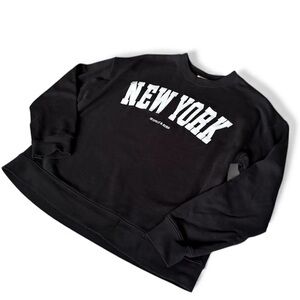 New Scotch and Soda women's sweatshirt New York size L black/white 100% cotton